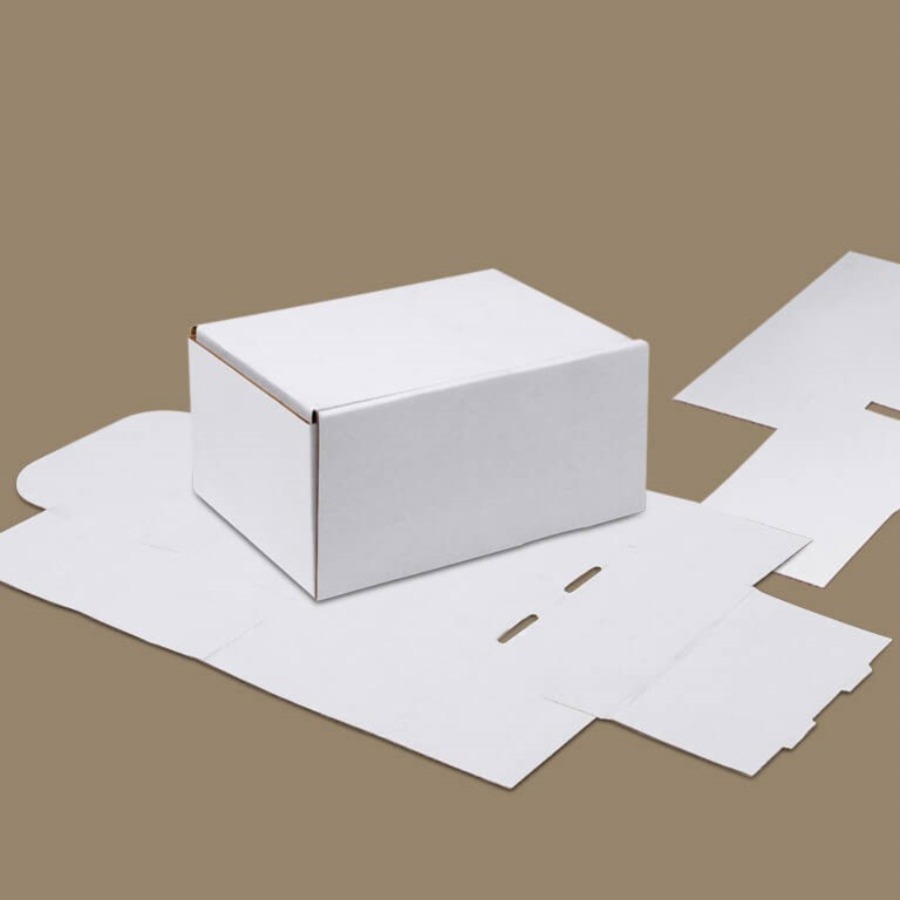 White Die Cut Postal Box 120 x 100 x 80mm