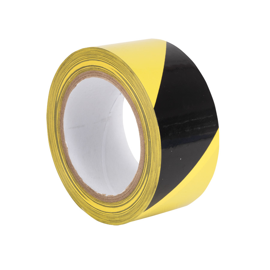 Black/Yellow Hazard Tape 50mm x 33m