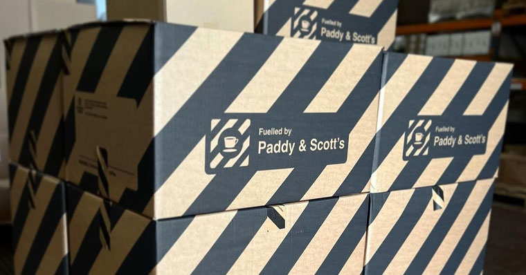 Paddy & Scott's single-sized box
